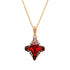 Кrištolo rombas II (Light Siam Metallic Light Gold) pakabukas su Swarovski™ kristalais
